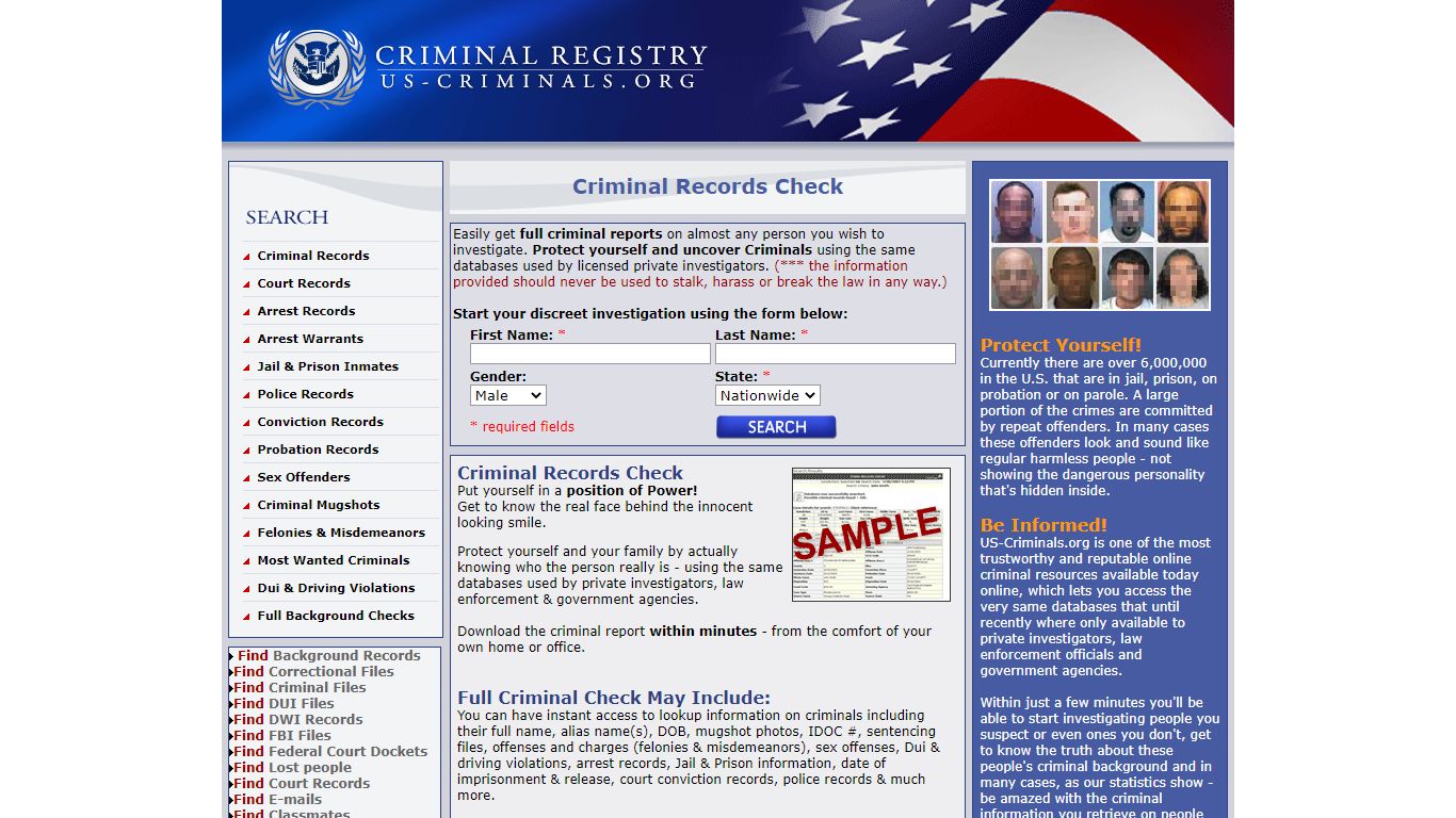 Conviction Records - US-Criminals.org